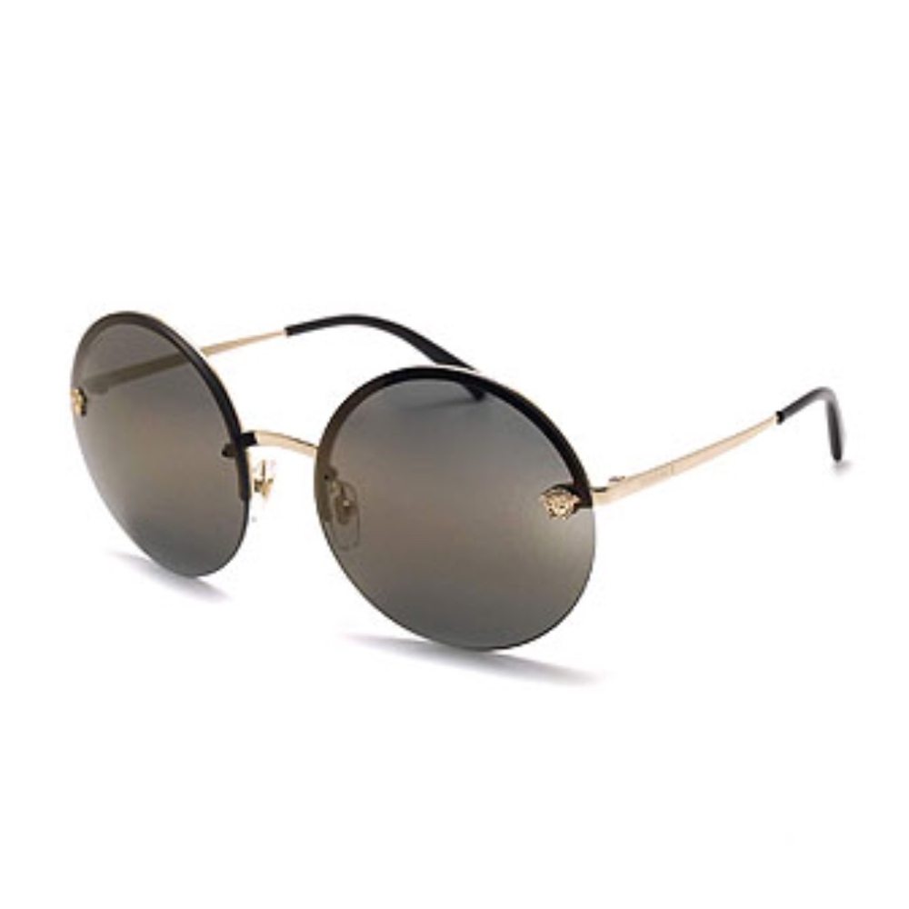 Versace Unisex 59 mm Pale Gold Sunglasses - Picture 1 of 5